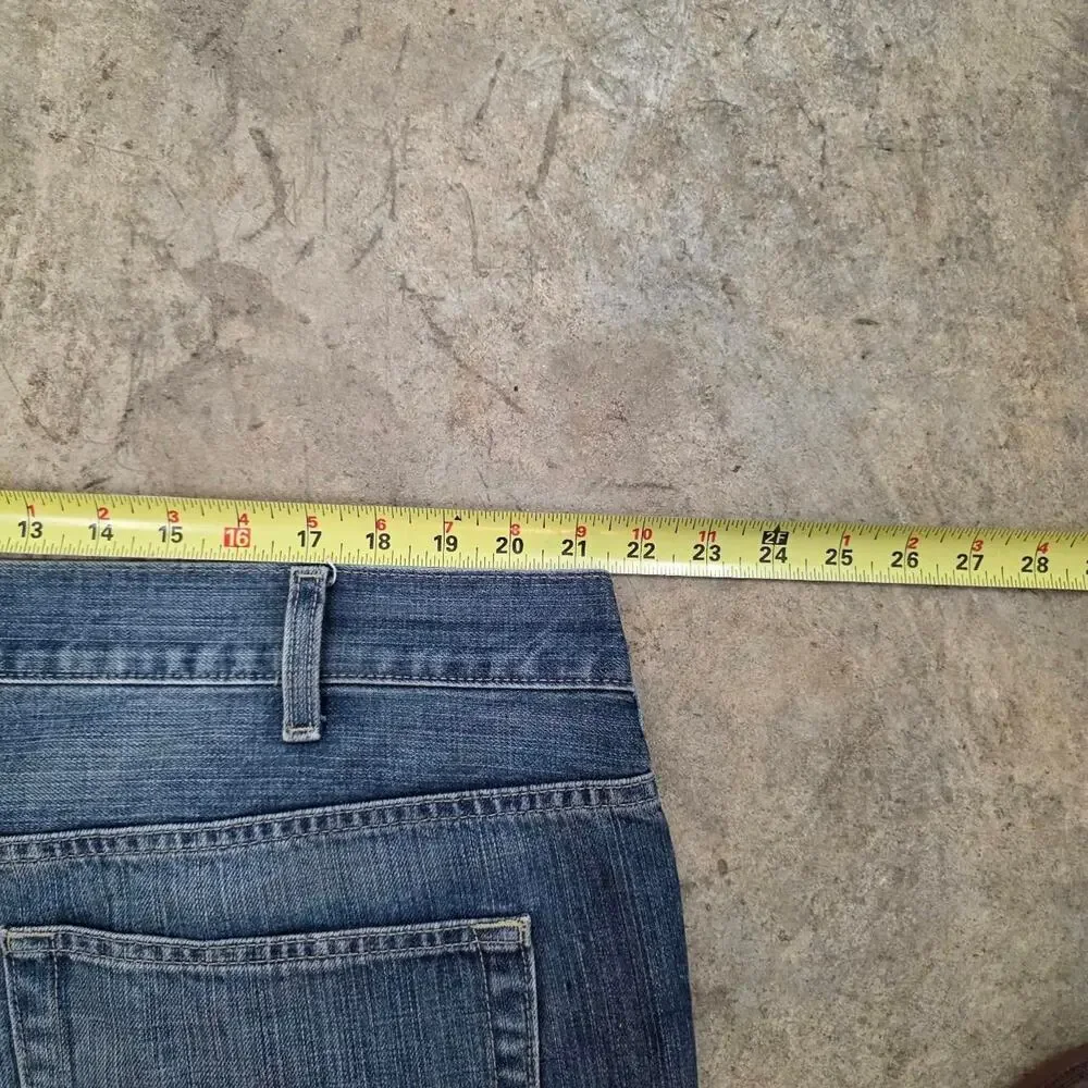 Vintage Y2k Baggy Dark Wash Denim Jeans (43x31)